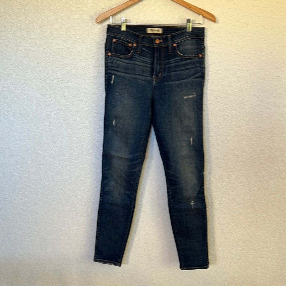 Madewell 9” High-Rise Distressed Skinny Jeans